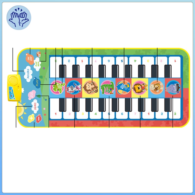 Piso Tapete De Musica Cobertor Tapete Musical Educacional Mattoys Para Criancas Presentes Da Menina Do Menino Do Bebe Shopee Brasil