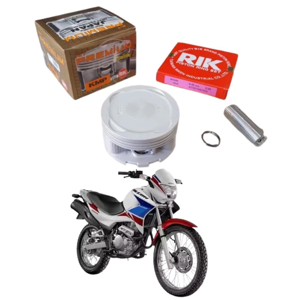 Kit Pistao Premium Com Aneis Rik Falcon Nx 400 2mm - Premium em Oferta na Shopee