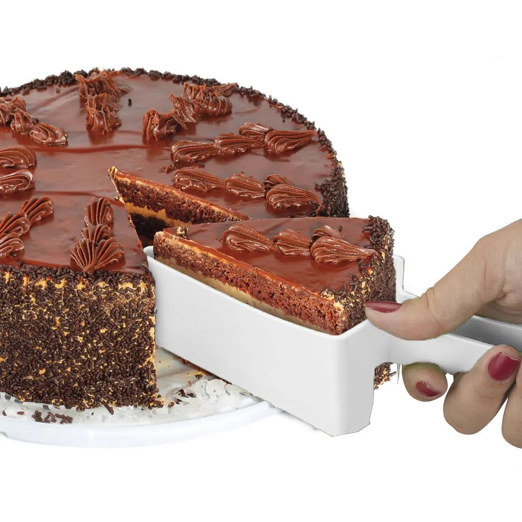 1 Pegador Fatiador Cortador Para Bolo Tortas E Doces Culinária Triangular em Oferta na Shopee