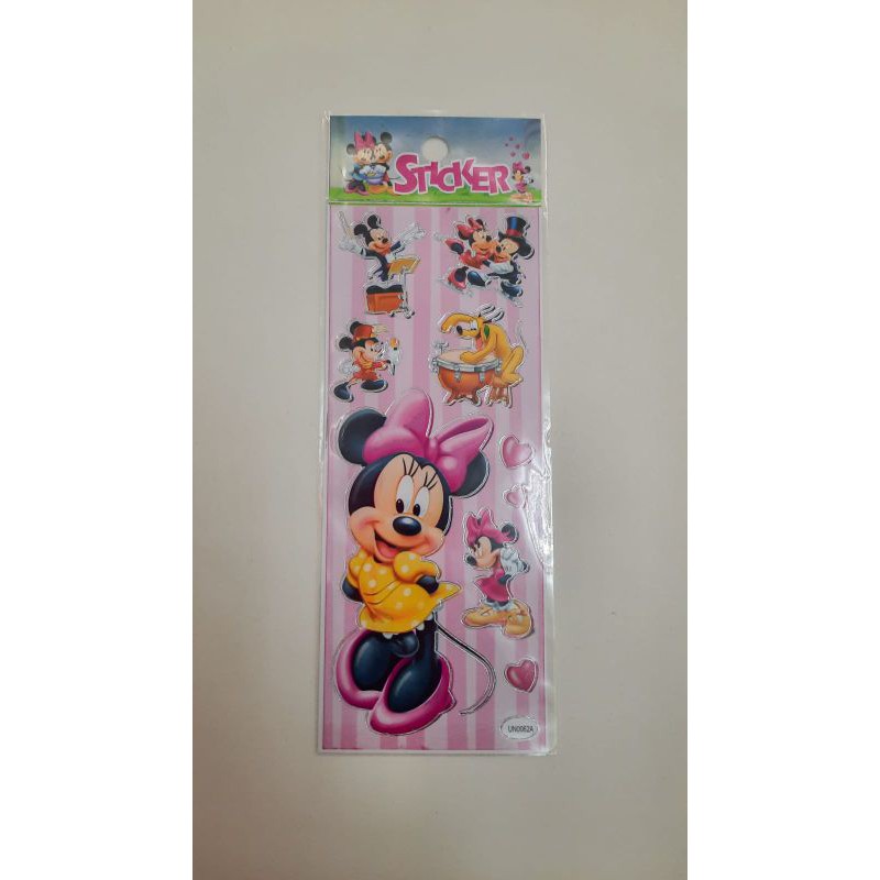 kit de cartelas de adesivo Minnie - stiker - adesivos - figurinha menina infantil