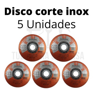 5 Unidades Disco Corte Ferro/inox/alumínio Alto Rendimento 1mm De Espessura Melhor Acabamento - Esmerilhadeira Lixadeira em Oferta na Shopee