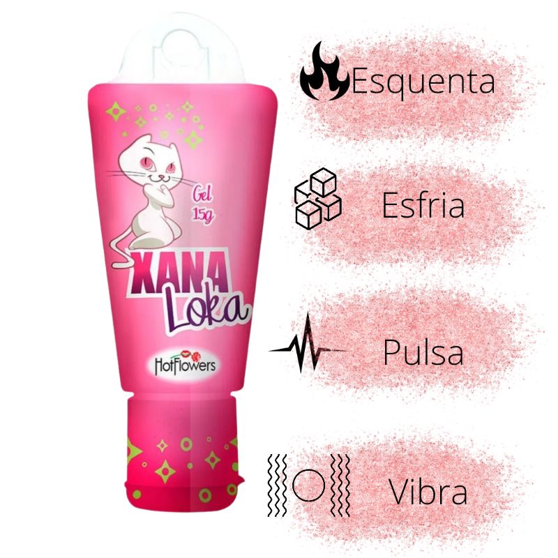 Gel Funcional Hot Ice E Vibra Xana Loka 15g Hot Flowers Shopee Brasil 3743