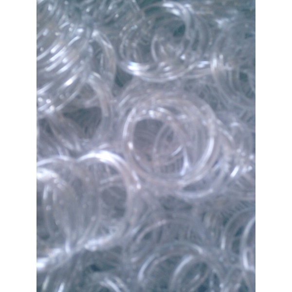 Kit com 70 Argolas Acrílicas para artesanatos 25mm