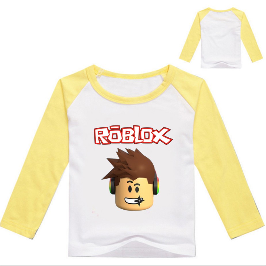 Pronto Roblox Infantil Coreano Moda Infantil Camiseta Meninos Camiseta De Manga Longa Tops De Roupas Shopee Brasil - terno verde roblox