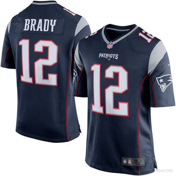 Camiseta De Futebol Unissex New England Patriots NFL No . 12 Tom Brady