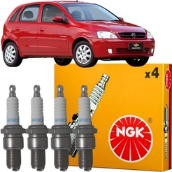Jogo de Vela Original NGK Corsa 1.0 8V VHC 2002 2003 2004