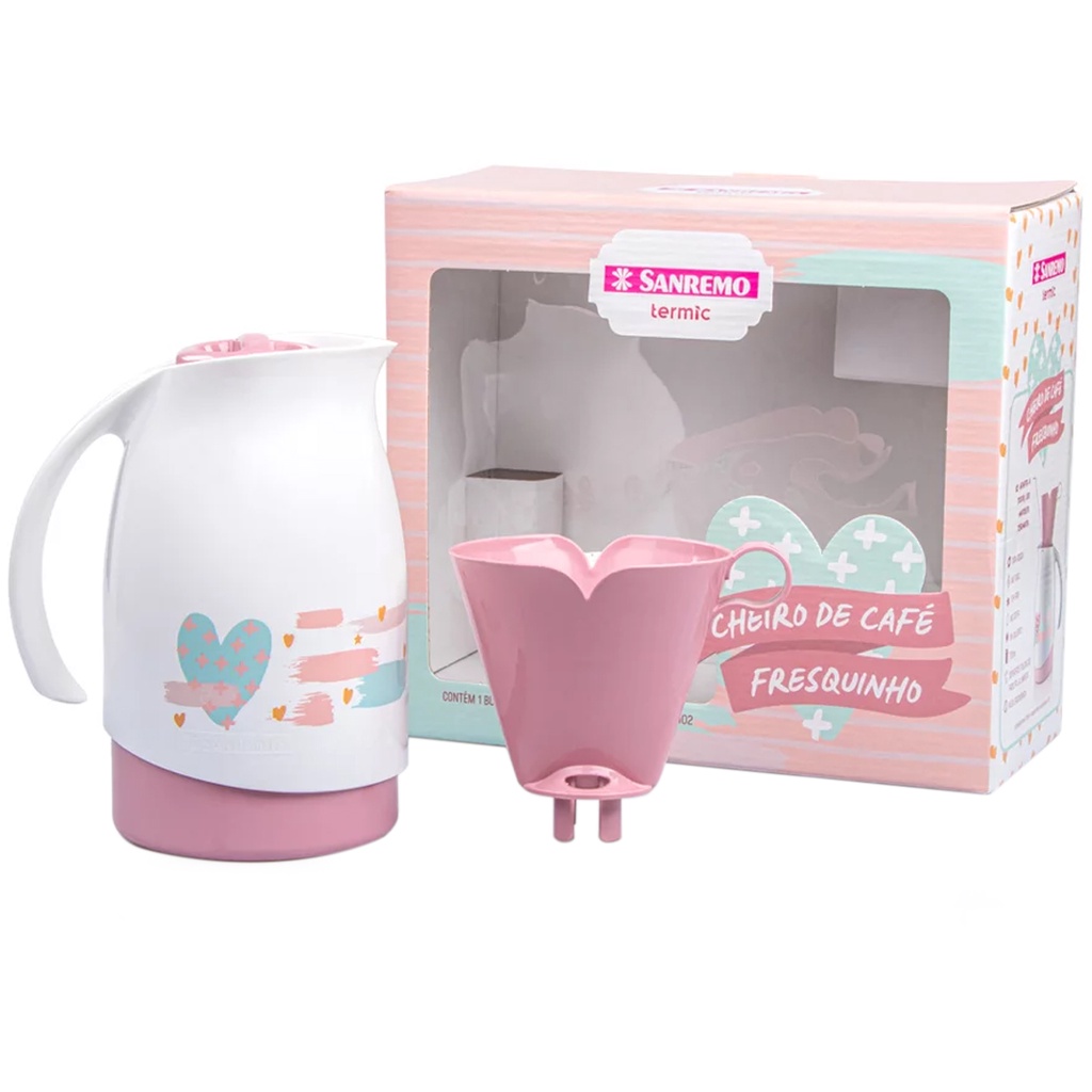 Conjunto Garrafa Térmica 700ml Mais Filtro Tamanho 102 em Oferta na Shopee