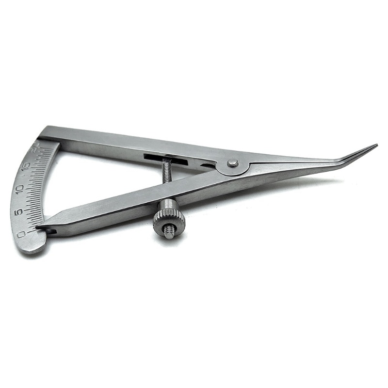 HUS Calibrador Castroviejo Aço Inoxidável Para 0 A 20 mm Angular 3 25 Cirúrgico
