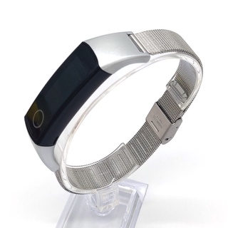 Pulseira De Metal Forwelleny Aço Inoxidável Para Honor Band 4 5 Cinto Com Conector De Plástico Smart
