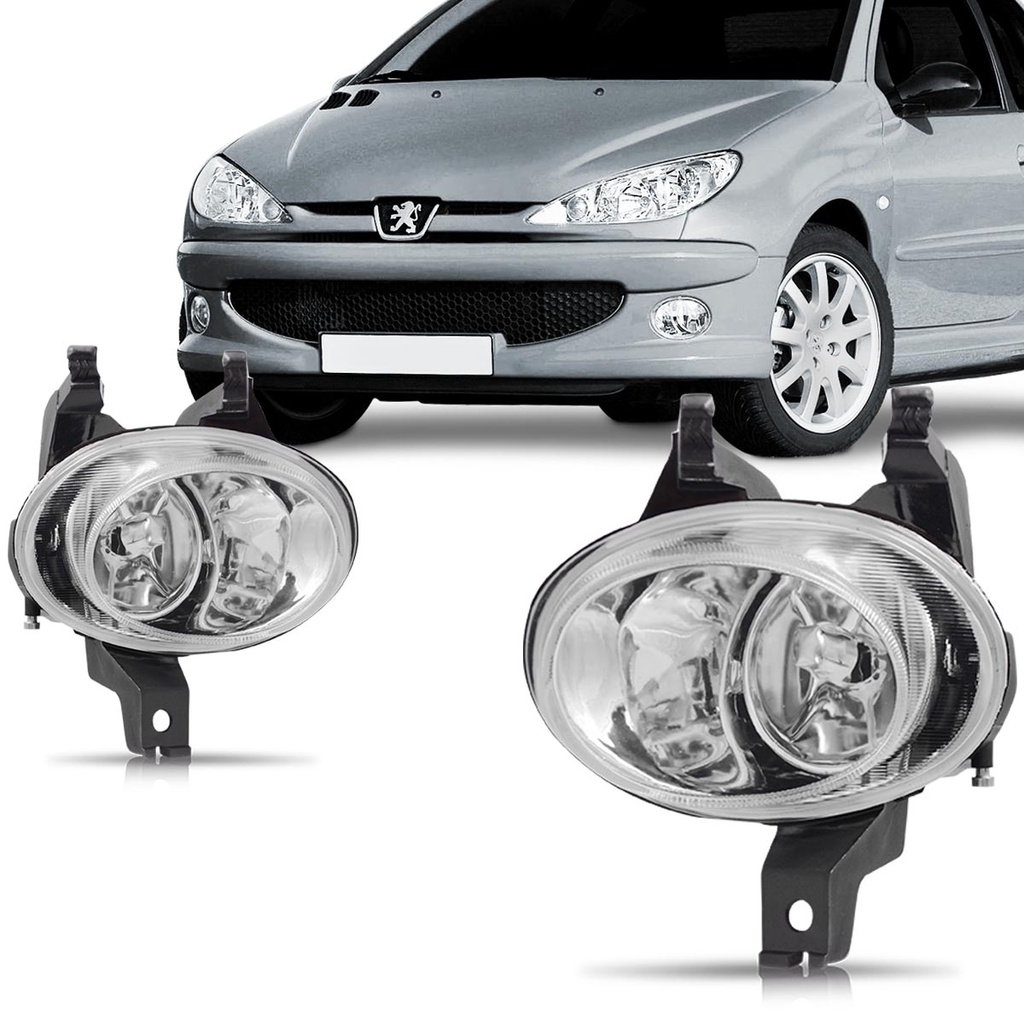 Par Farol Milha Peugeot 206 98 99 2000 2001 2002 2003 em Oferta na Shopee