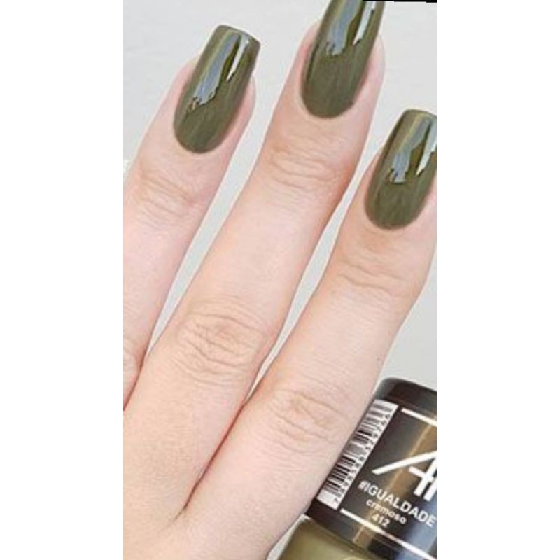 Esmalte Cremoso Anita Cor Verde Militar  Igualdade