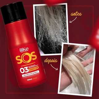 SOS ANTIEMBORRACHAMENTO MASCARA RECONSTRUÇÃO 3 MINUTOS 300ml Ilike