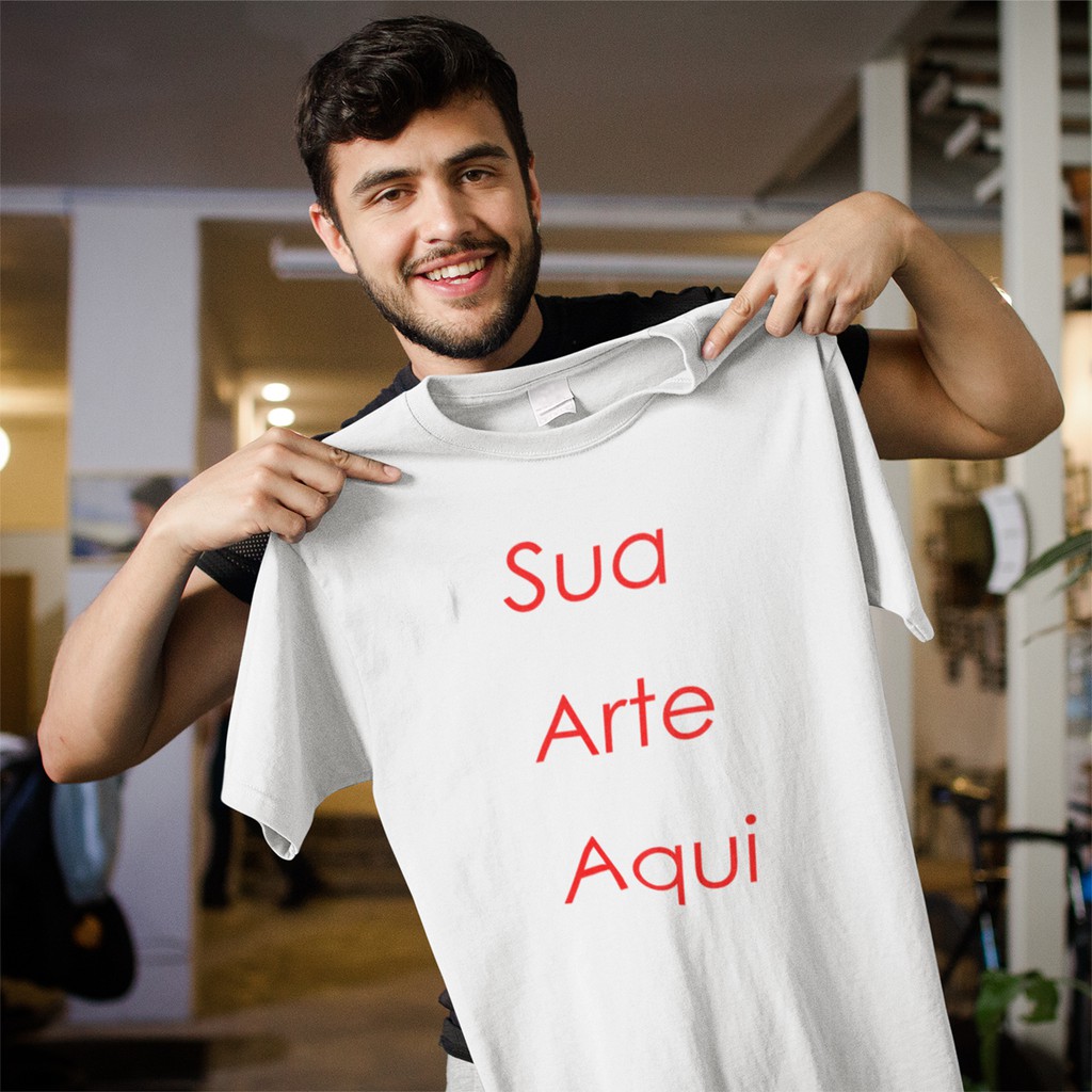 Camiseta Personalizada Com A Sua Arte do P até G3 Plus Size