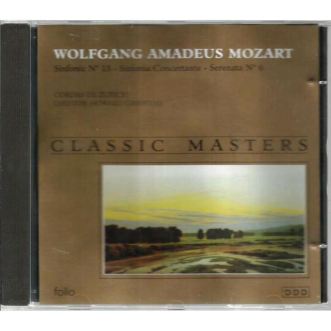 1124 Mcd- Cd Original 1997- Classic Master- Wolfgang Amadeus Mozart- Sinfonia Nº. 13