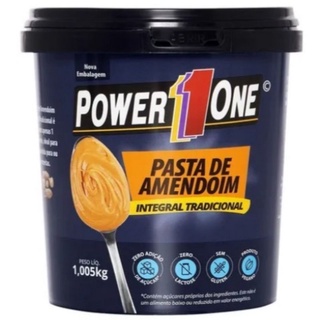 Pasta de Amendoim Power One 1,005kg Integral Tradicional Power1One