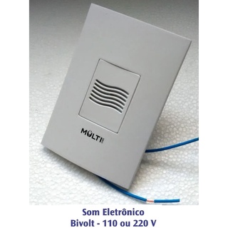 Campainha Eletrônica Residencial Embutir em Caixa 4x2" Bivolt