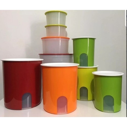 Conjunto Visualware Tupperware 9 peças