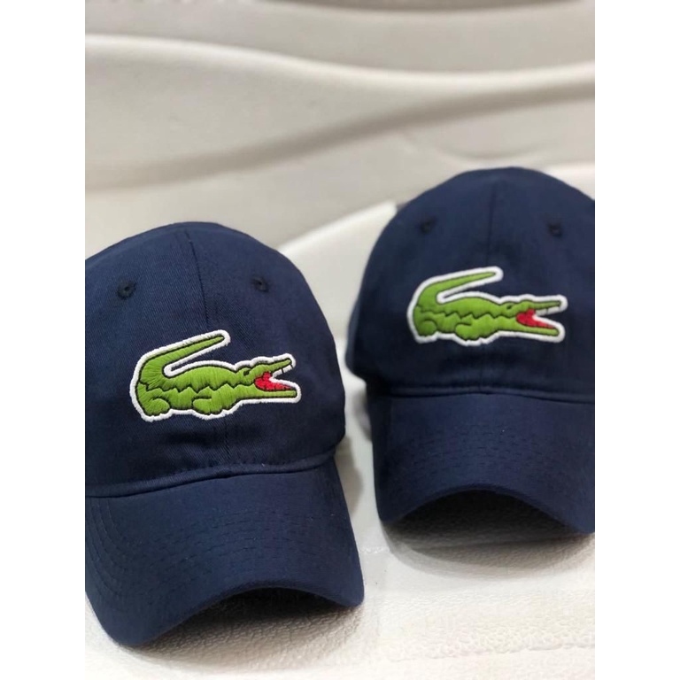 Boné Lacoste Big Croc - aba curva, ajustavel, tamanho unico, unisex - PREMIUM