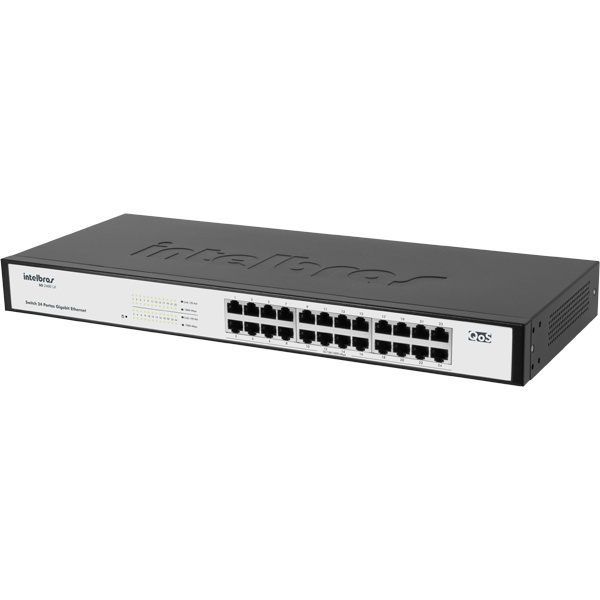 Switch Intelbras 24 Portas Gigabit Ethernet Sg 2400 Qr