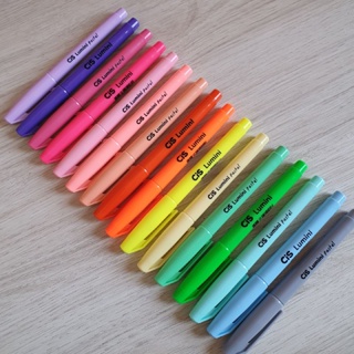 Marca Texto Lumini CiS - 1 unidade | Pastel, Neon, Cinza, Cereja, Rosa Claro, Laranja Claro, Violeta | Cores Novas em Oferta na Shopee