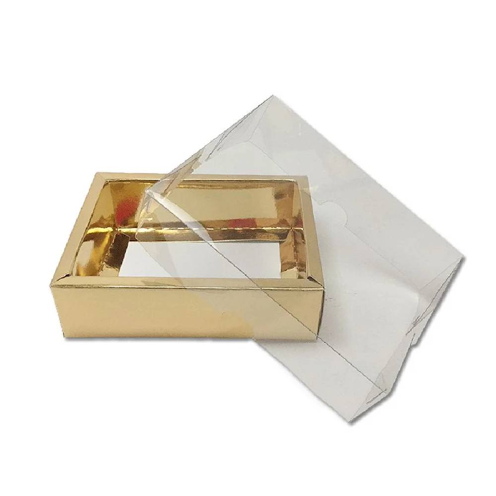 Caixa com Tampa - 9x12x4cm Dourada 10un - Assk Rizzo