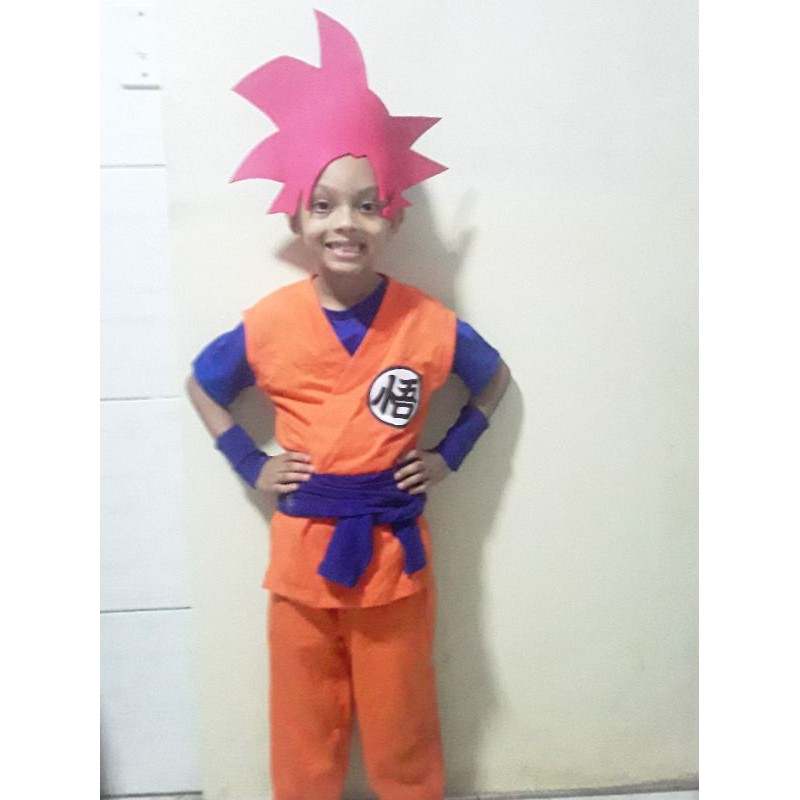 Fantasia Infantil Goku + cabelo EVA Classico - Dragon Ball Promoção
