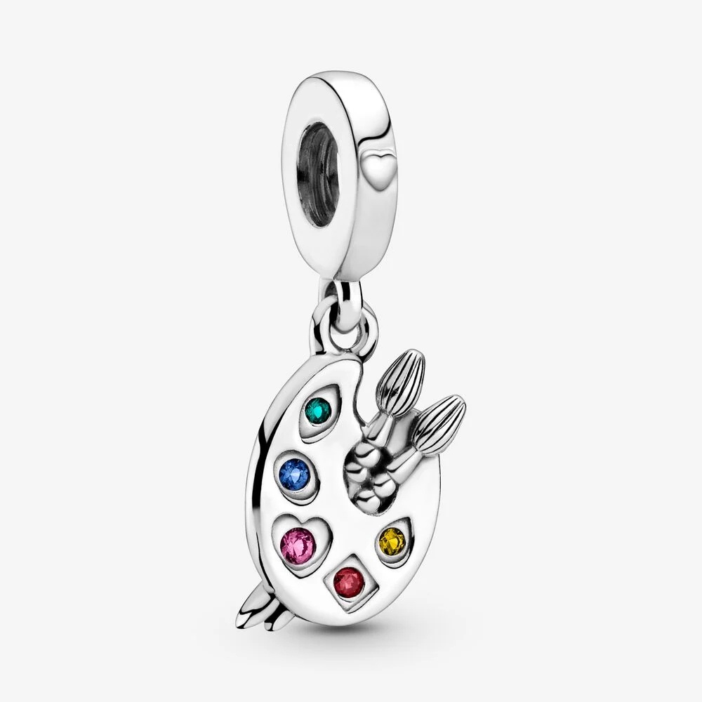 Pand * ora Acessórios Nova Paleta Do Artista Dangle Charm Pendant Silver Jewellery et Charms Presentes De Bricolage Para Senhoras/Meninas p818