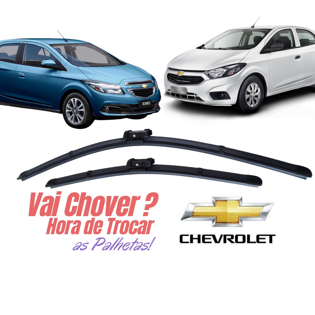 Par Palheta Limpador Parabrisa Dianteiro Onix Prisma 2012 2013 2014 2015 2016 2017 2018 em Oferta na Shopee