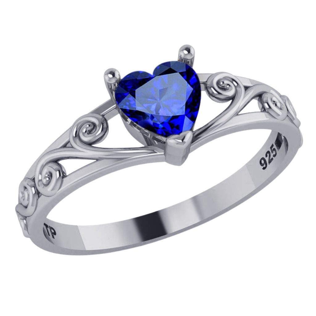 Anel Filigrana Safira Pura Prata 925 - Exclusivo em Oferta na Shopee