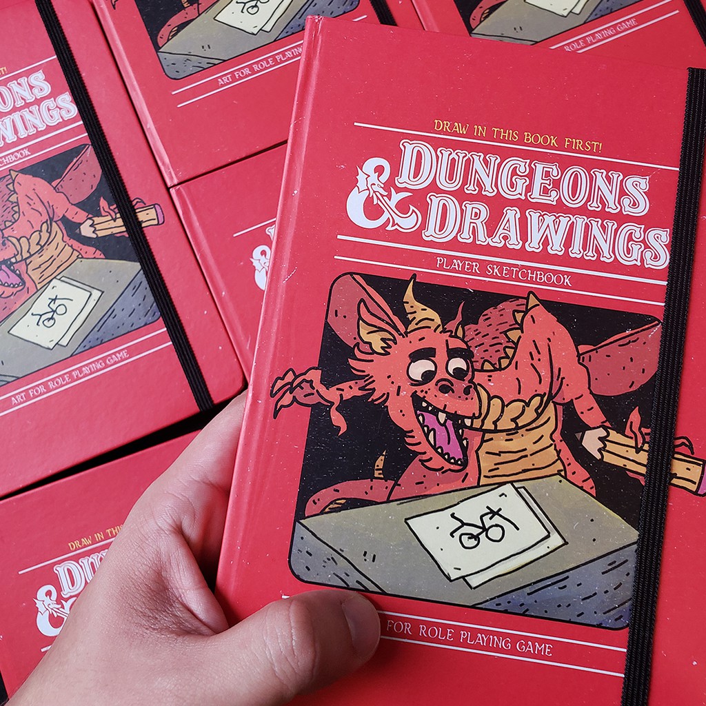 Sketchbook Caderno Dungeons & Drawings, D&D RPG em Oferta na Shopee