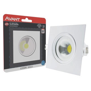 Spot Led De Emb 5w Branco Frio Bivolt Quadrado Avant