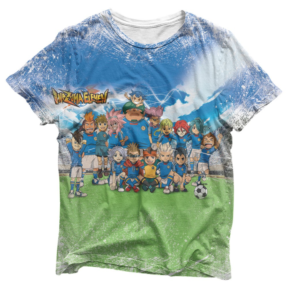 Camisa Inazuma Eleven Personagens - Camisas Inazuma Eleven Estampa Total