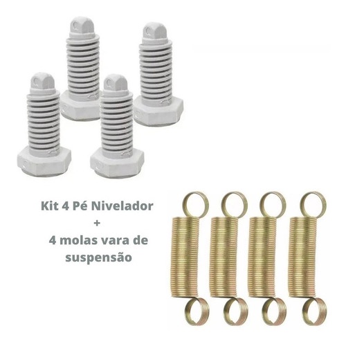 KIT 4 Un Pe Nivelador Electrolux Top8 4 Un Mola Vara Suspensao