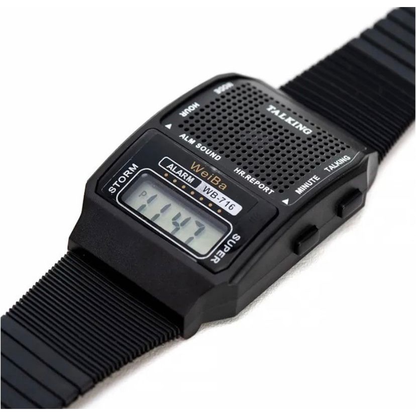 Imagem Relógio FALA HORA Deficiente Visual Idoso Cego Talking ( idioma em Português)