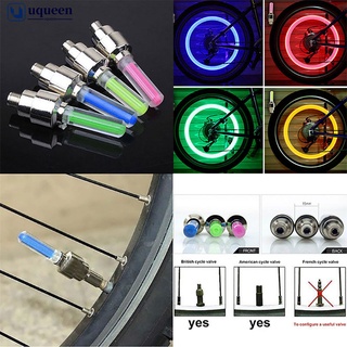 1Pcs Neon LED Flash Lâmpada De Luz Para Pneus De Bicicleta Tampas De Vedação De Válvulas De Roda