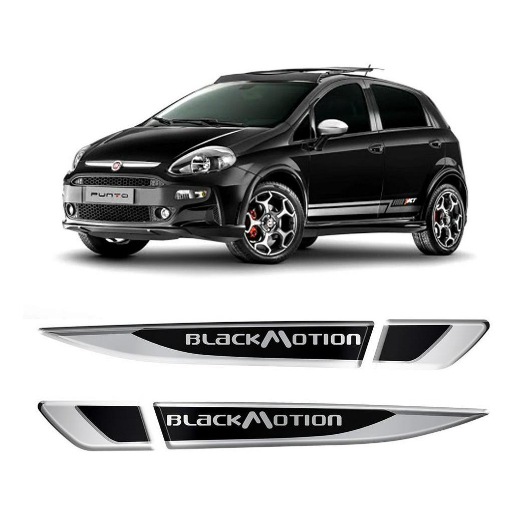 Adesivo Aplique Cromado Resinado Punto Blackmotion Deluxe