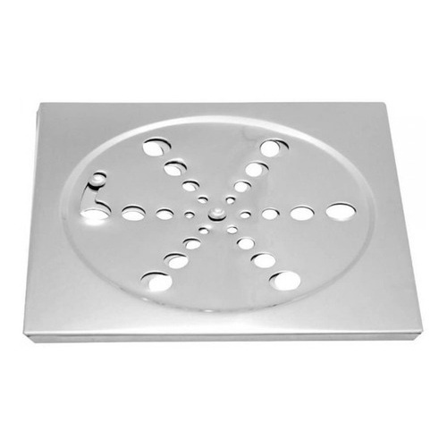 Grelha Ralo Inox Quadrada 100mm - 10cm