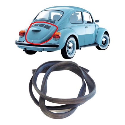 Borracha Tampa Traseira Motor Fusca 1959 A 1996 Todos Colar em Oferta na Shopee