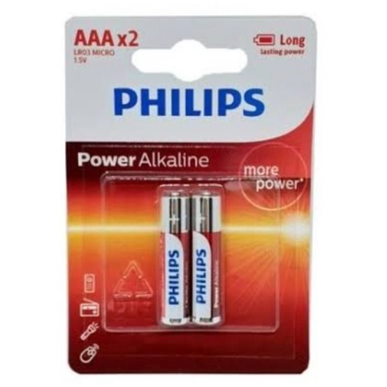 Pilhas AAA Philips alcalina original longa duração