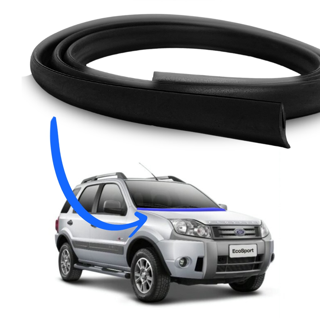 Borracha Acabamento Churrasqueira Parabrisa Ford Ecosport 2003/2013