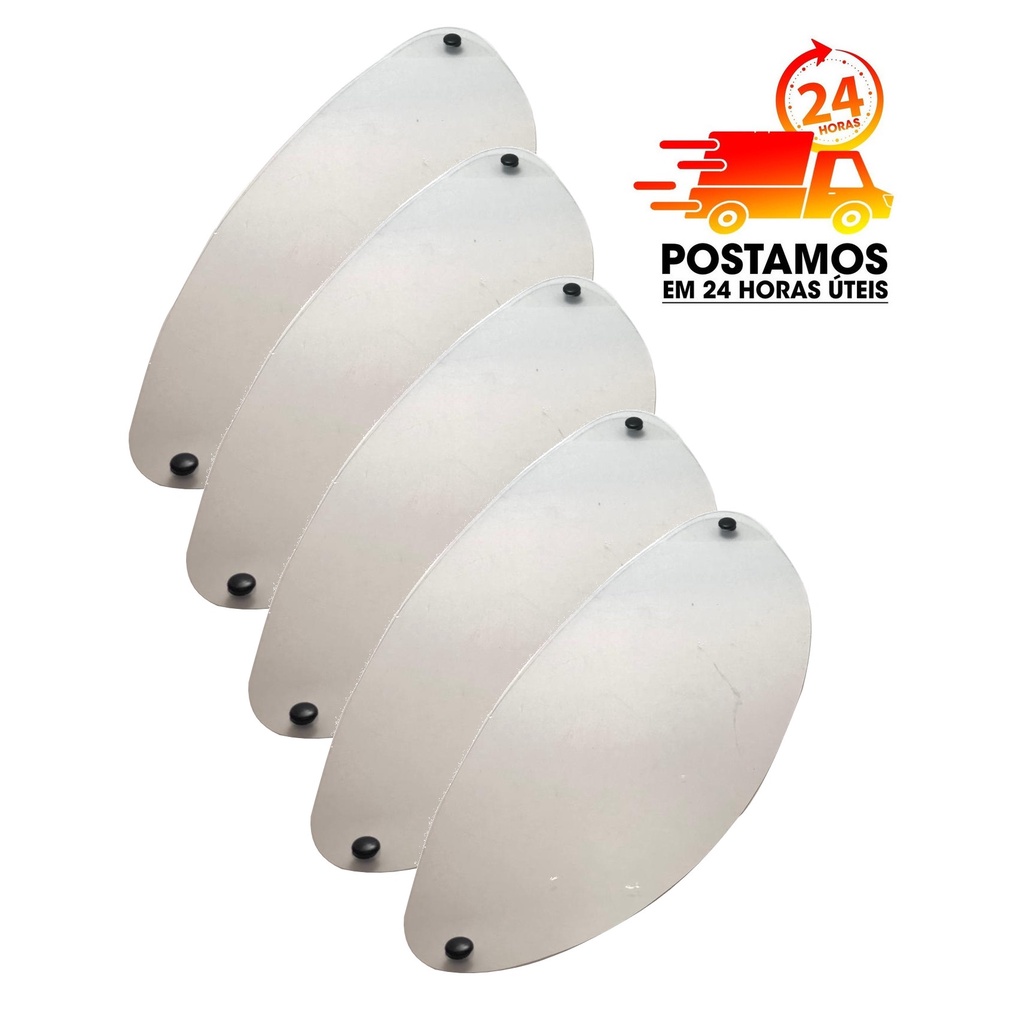 Viseira Capacete De Moto Trasparente San Marino (5 Unidades) em Oferta na Shopee