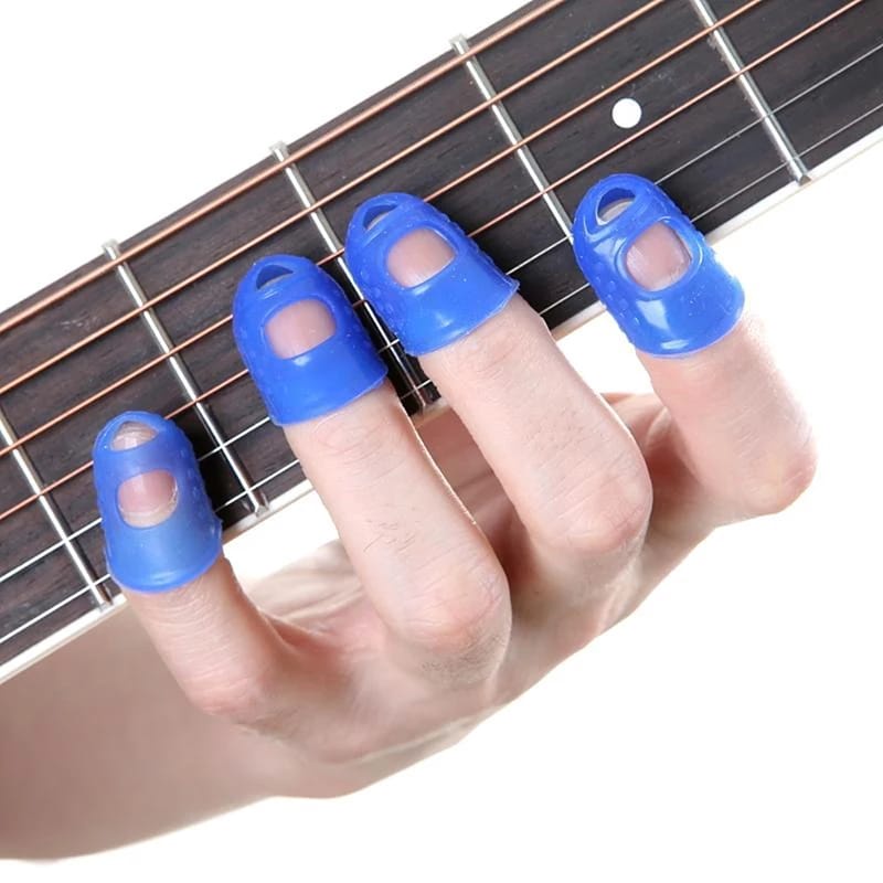 Protetor De Dedo Silicone Dedeira Palheta Violão/guitarra AZUL RSI em Oferta na Shopee