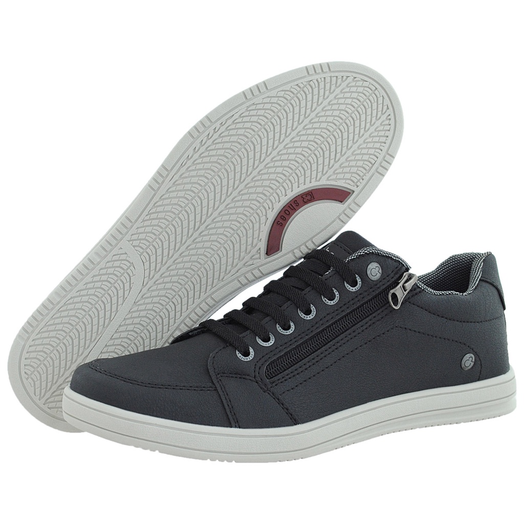 Sapatênis Casual Masculino Com Ziper Lateral Promoção Crshoes 1427