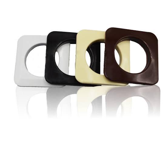 Kit 50 Pares Ilhós Quadrado 28mm Para Cortina Cores em Oferta na Shopee