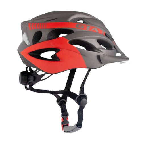 Capacete Ciclismo Gta Bike Mtb 18 Furos Sinalizador Led