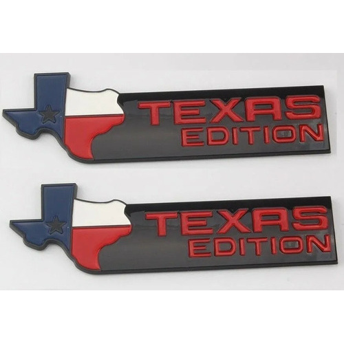 2 Emblema Texas Edition Americano Ford F250 Dodge Ram Ranger