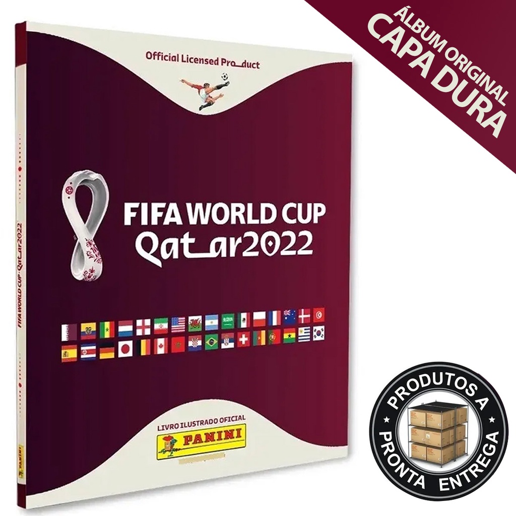 Álbum De Figurinhas Capa Dura Copa Do Mundo 2022 Qatar Oficial Panini Pronta Entrega