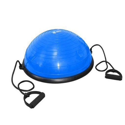 Meia Bola com Bomba e Alças Elástico Azul Pilates Yoga Step Bola Inflável  - Odin Fit em Oferta na Shopee