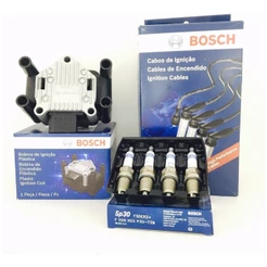 Kit Vela Cabo Bobina Ignição Crossfox 2010 Original Bosch