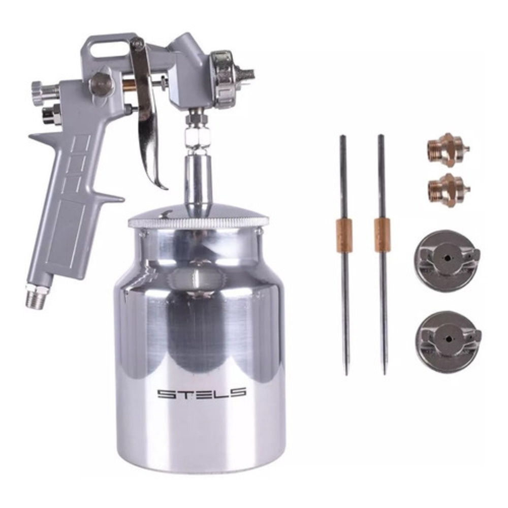 Pistola De Pintura Alta Pressão Bico 1.2, 1.5 E 1.8mm 1L em Oferta na Shopee